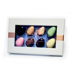 7 stk. vagtel påskeæske - Blue Spring